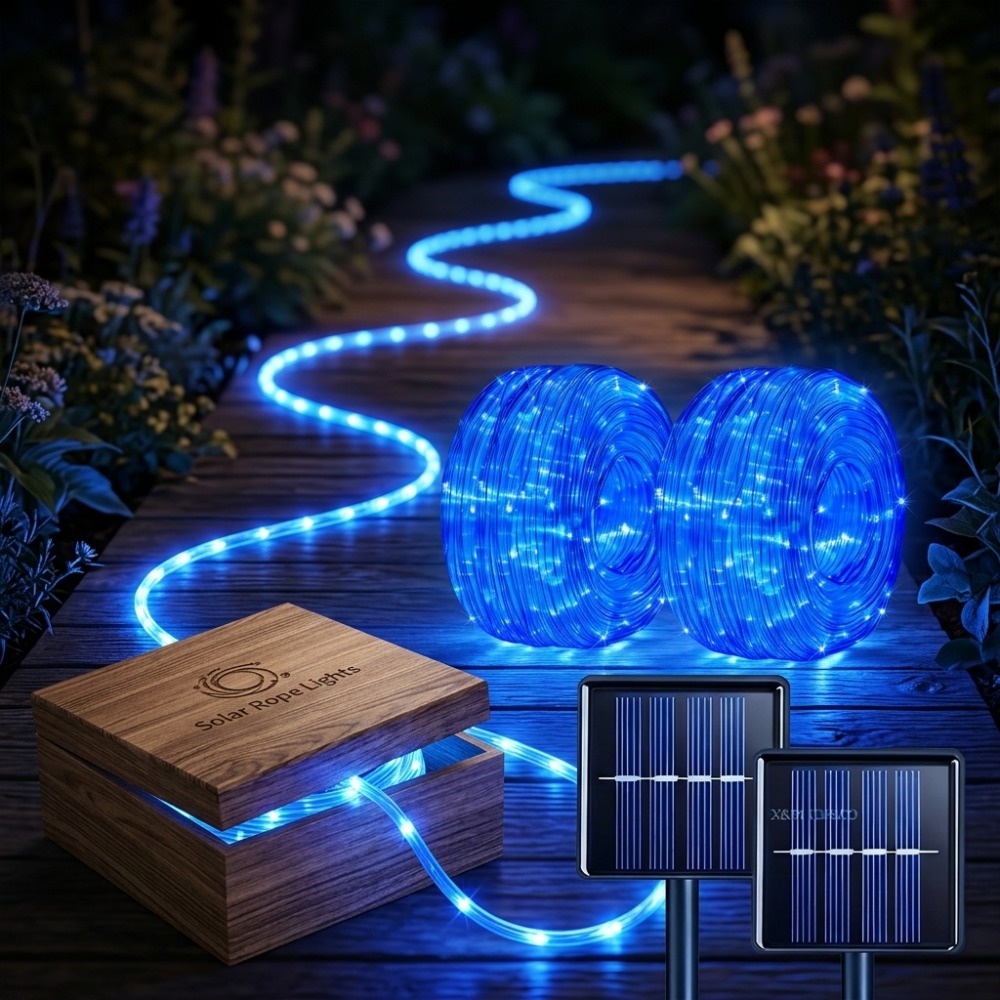 Led Fairy String Lights - Outdoor Solar LED String Lights, Flexible