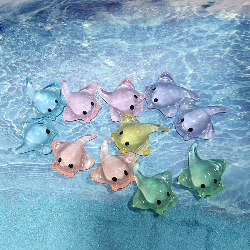 Nutcracker Figurine - 6/12/20PCS Cute Mini Stingray Luminous Small