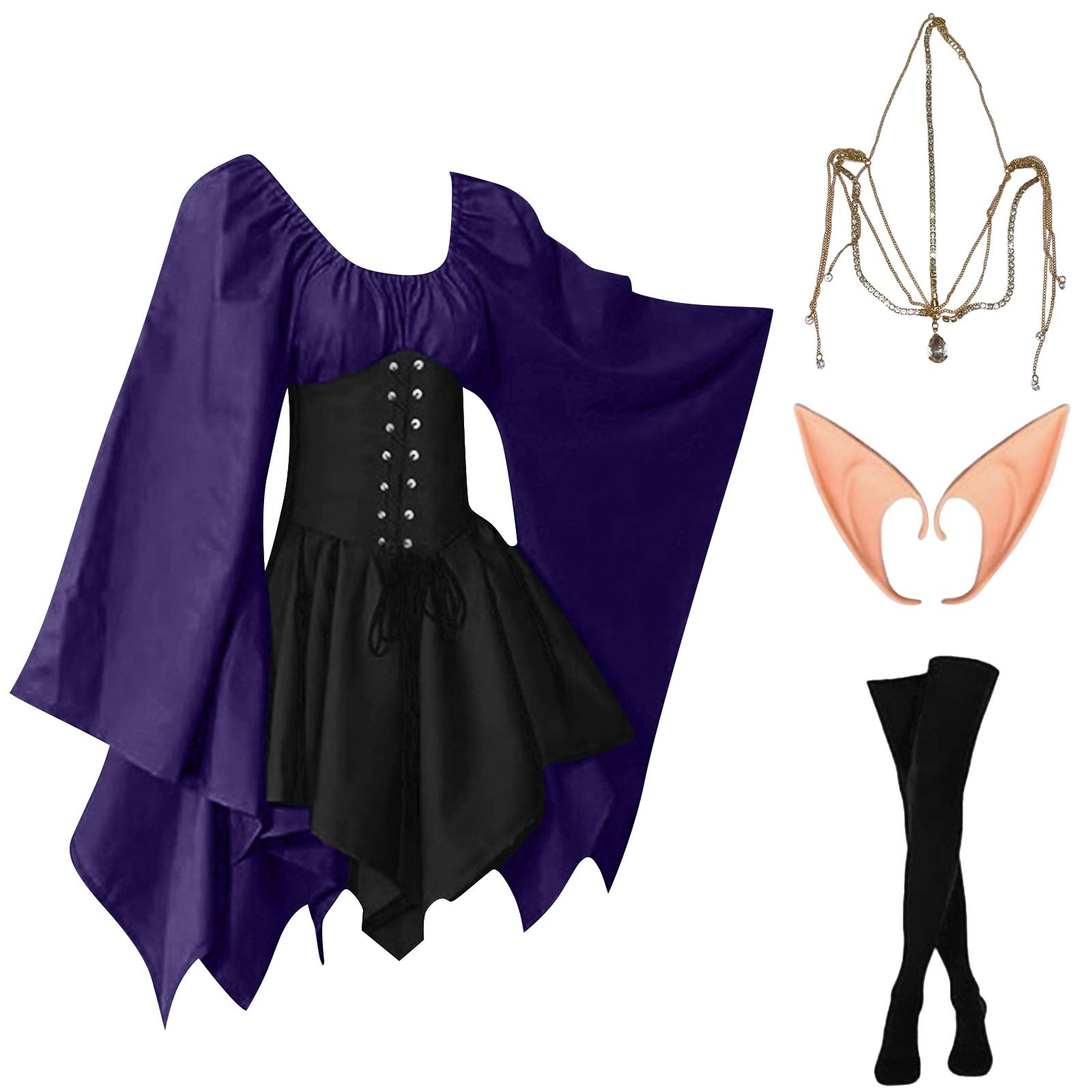 Halloween Cosplay Palace Victo – обзор и цена Elf Costume Christmas