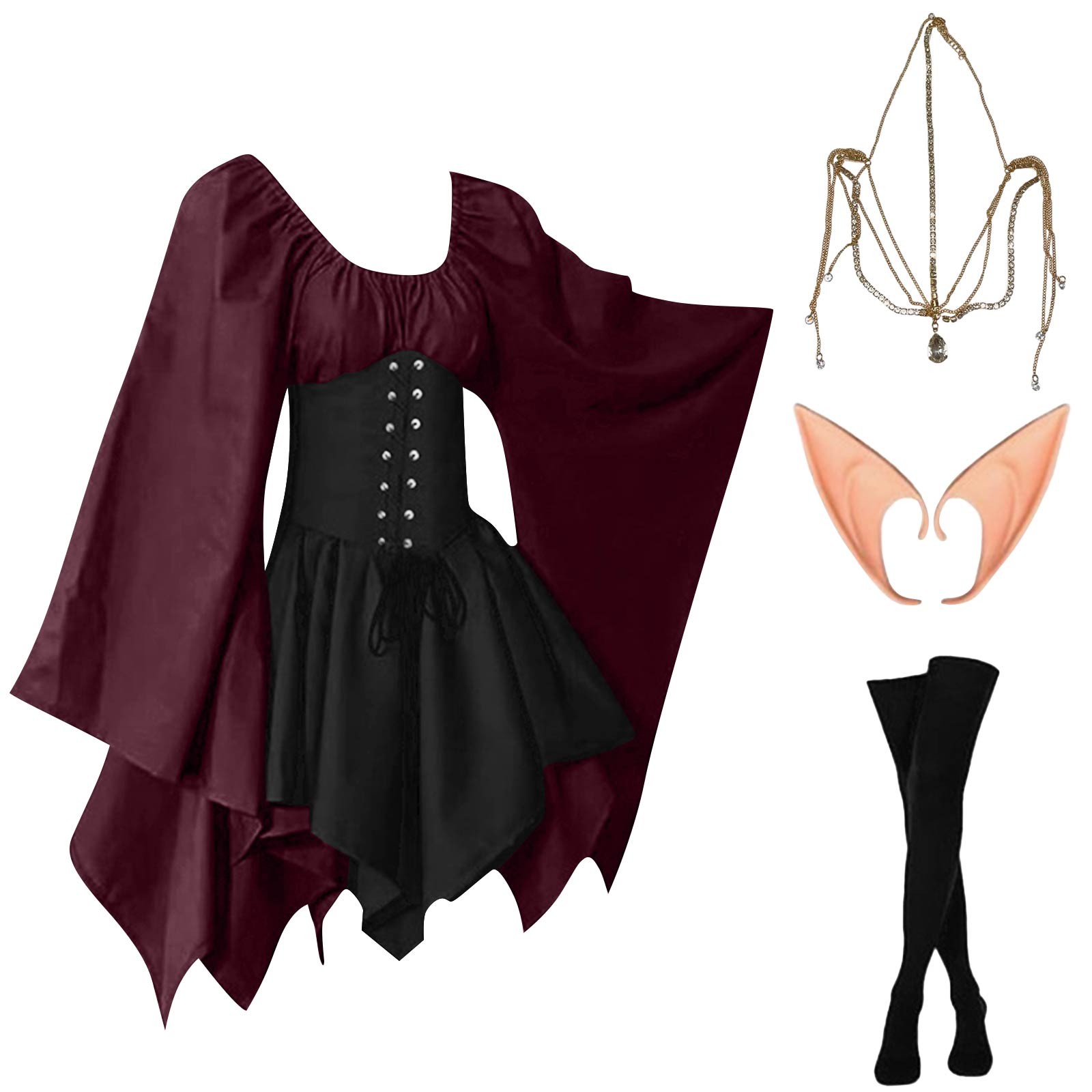 Halloween Cosplay Palace Victo – обзор и цена Elf Costume Christmas