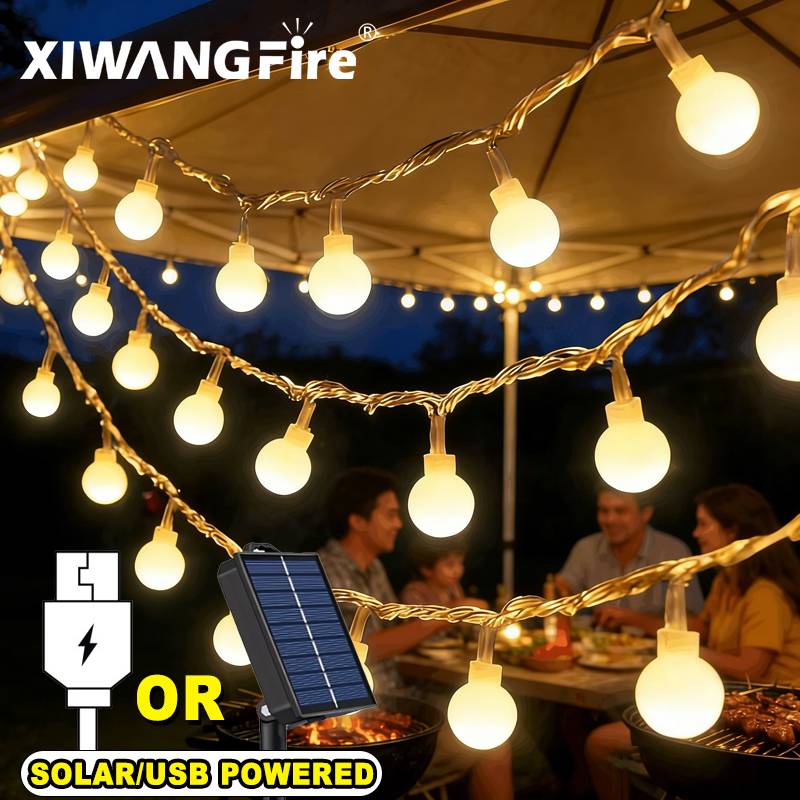 3-10M Solar/USB/Battery String – обзор и цена Christmas Lights Outdoor
