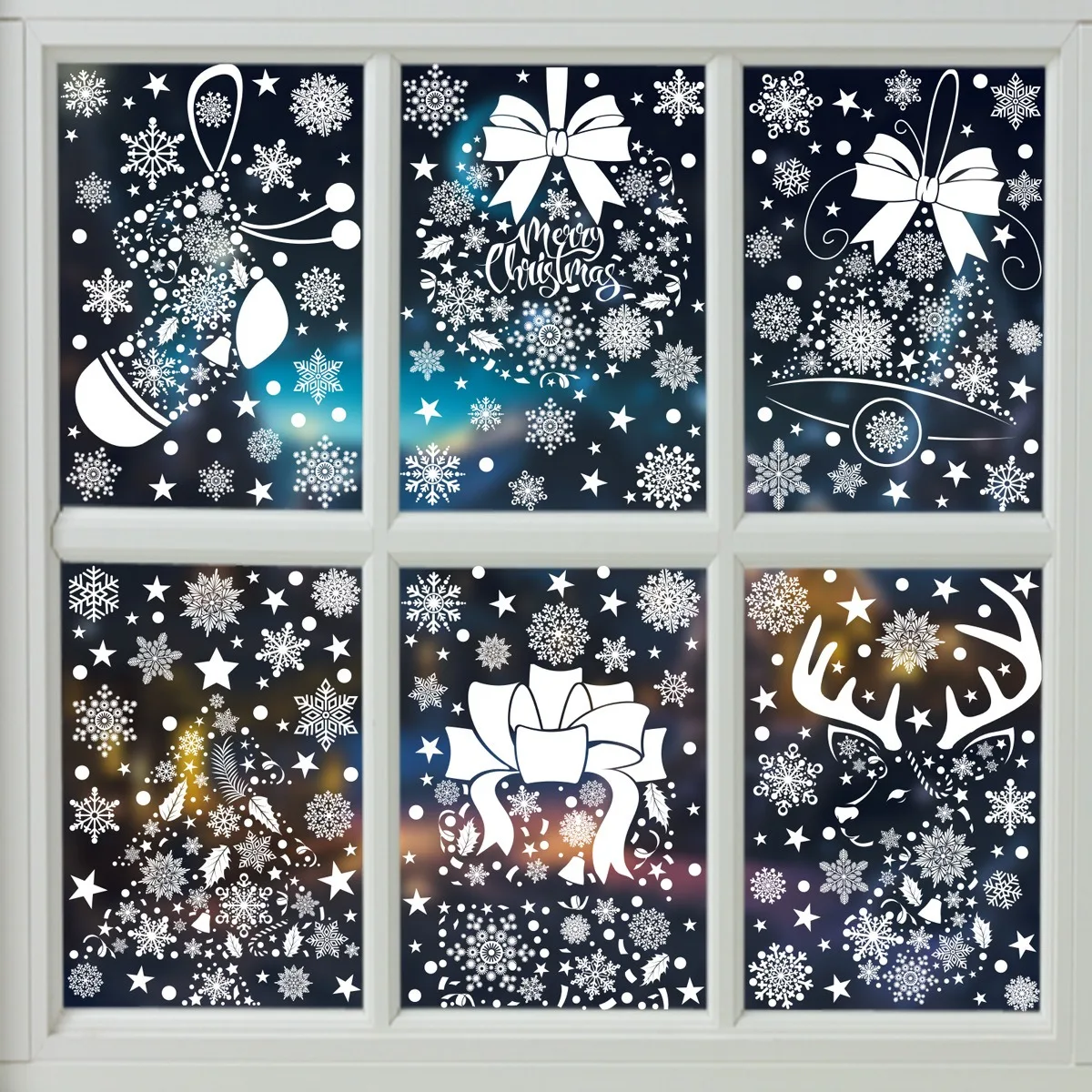 Christmas Wall Sticker Snowfla – обзор и цена Snowflake Window Decal