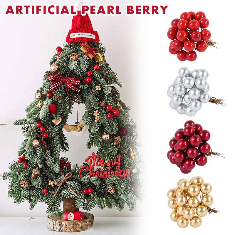 100/200pcs Pearl Stamens Mini  – обзор и цена Christmas Wreath Fake