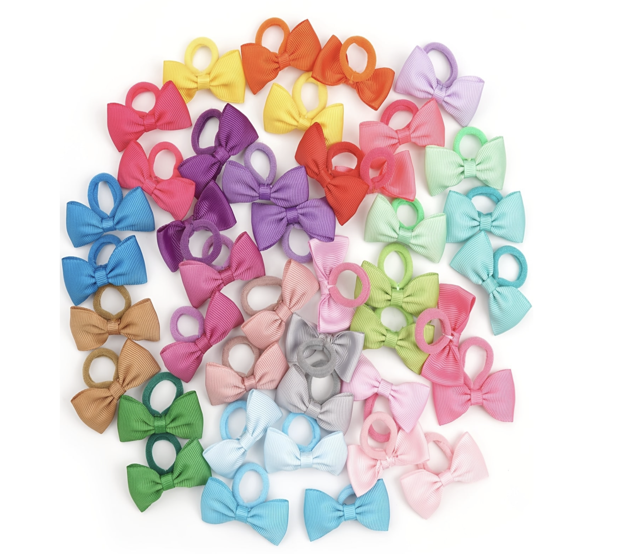 40/60/80 Baby Girls Hair Ties  – обзор и цена Ribbon Bow Gift