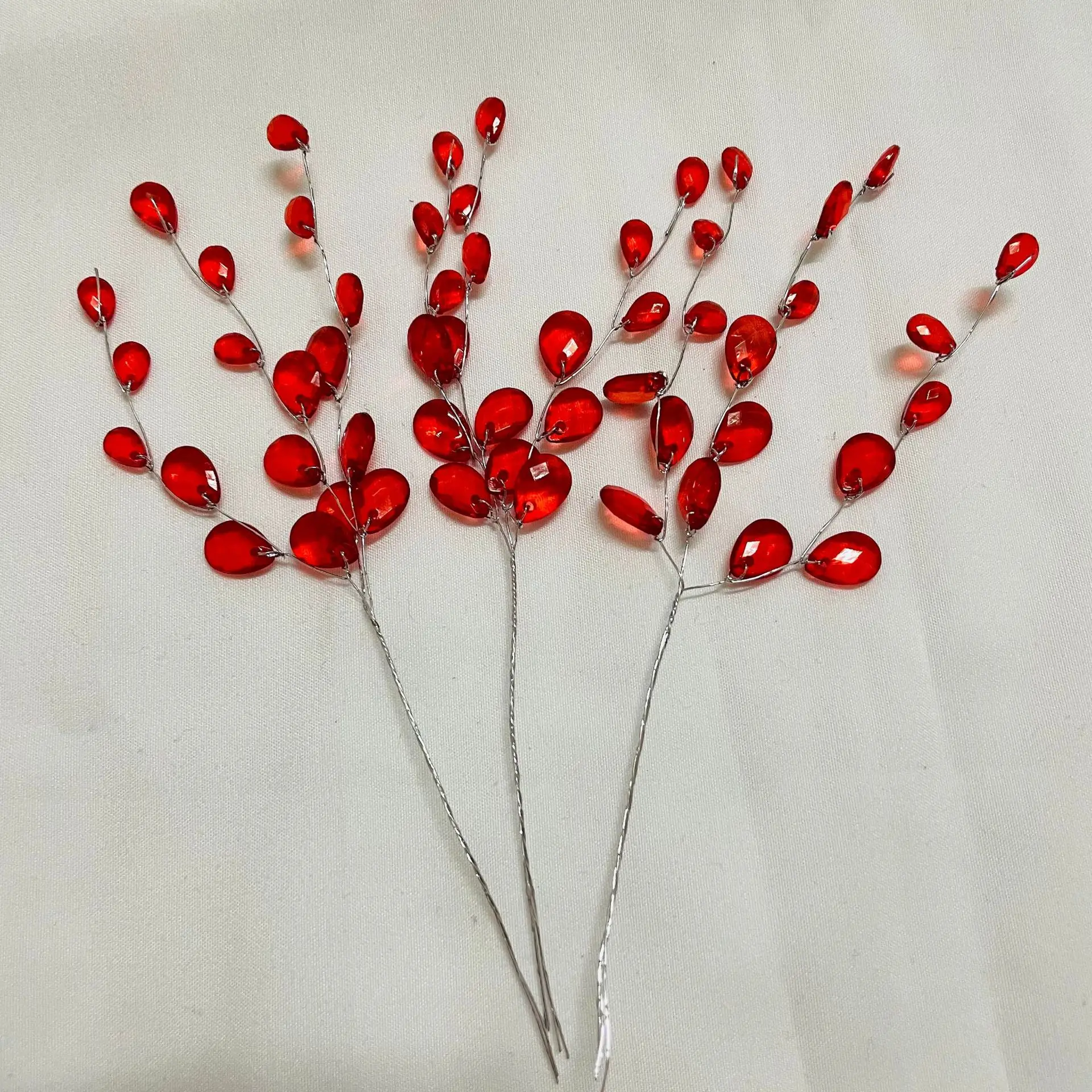 50Pcs 3-Forks Acrylic Strip Wa – обзор и цена Christmas Wreath Fake