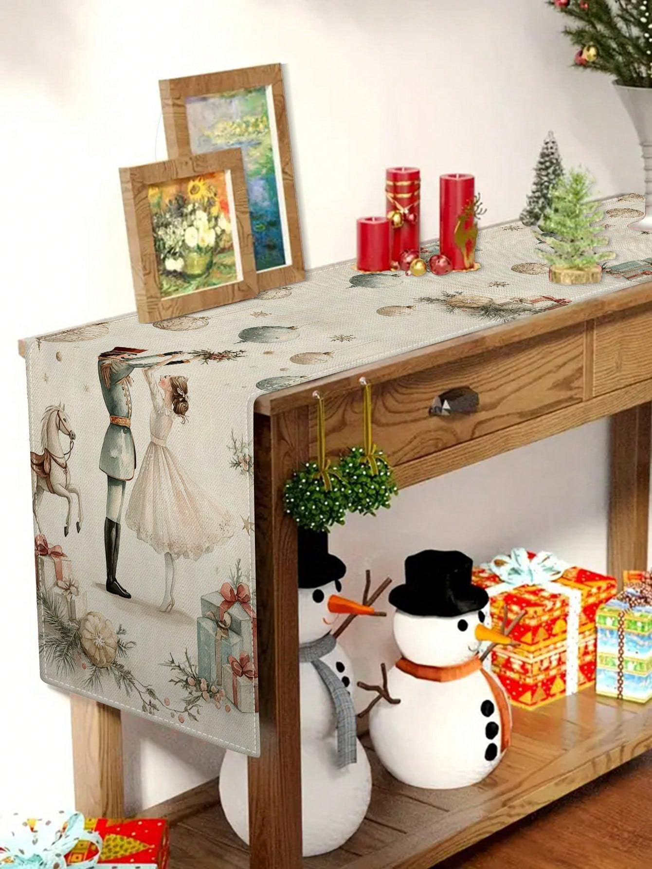 1pc Christmas Nutcracker & Bal – обзор и цена Christmas Table Runner