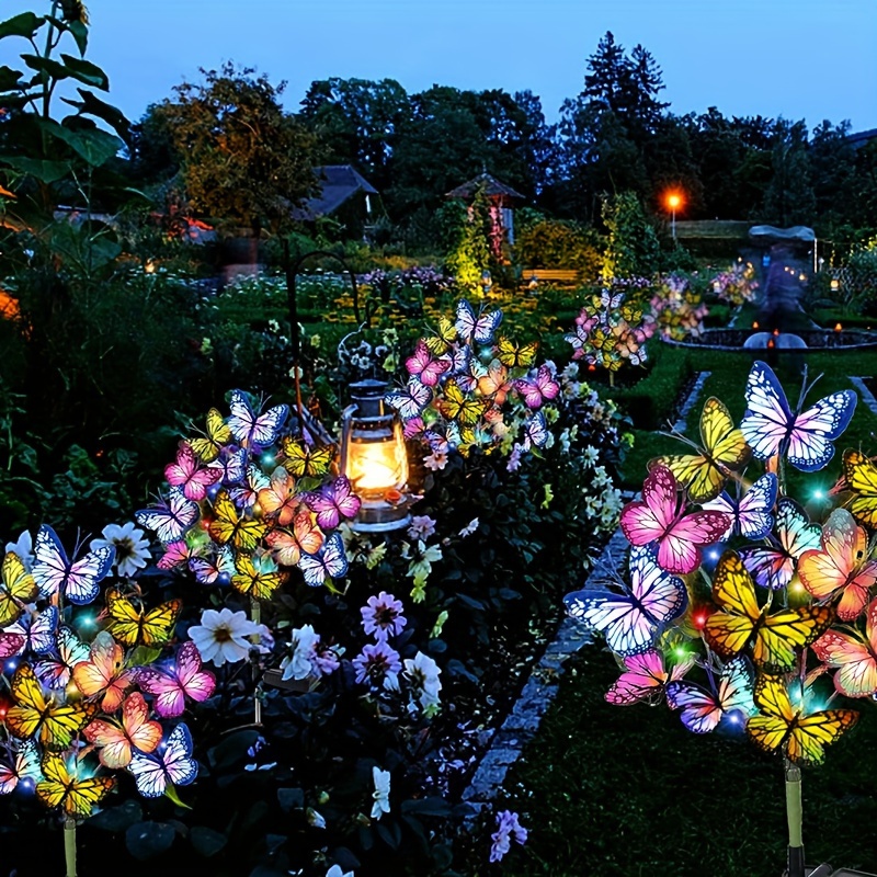 Solar LED Butterfly Garden Lig – обзор и цена Christmas Lights Outdoor