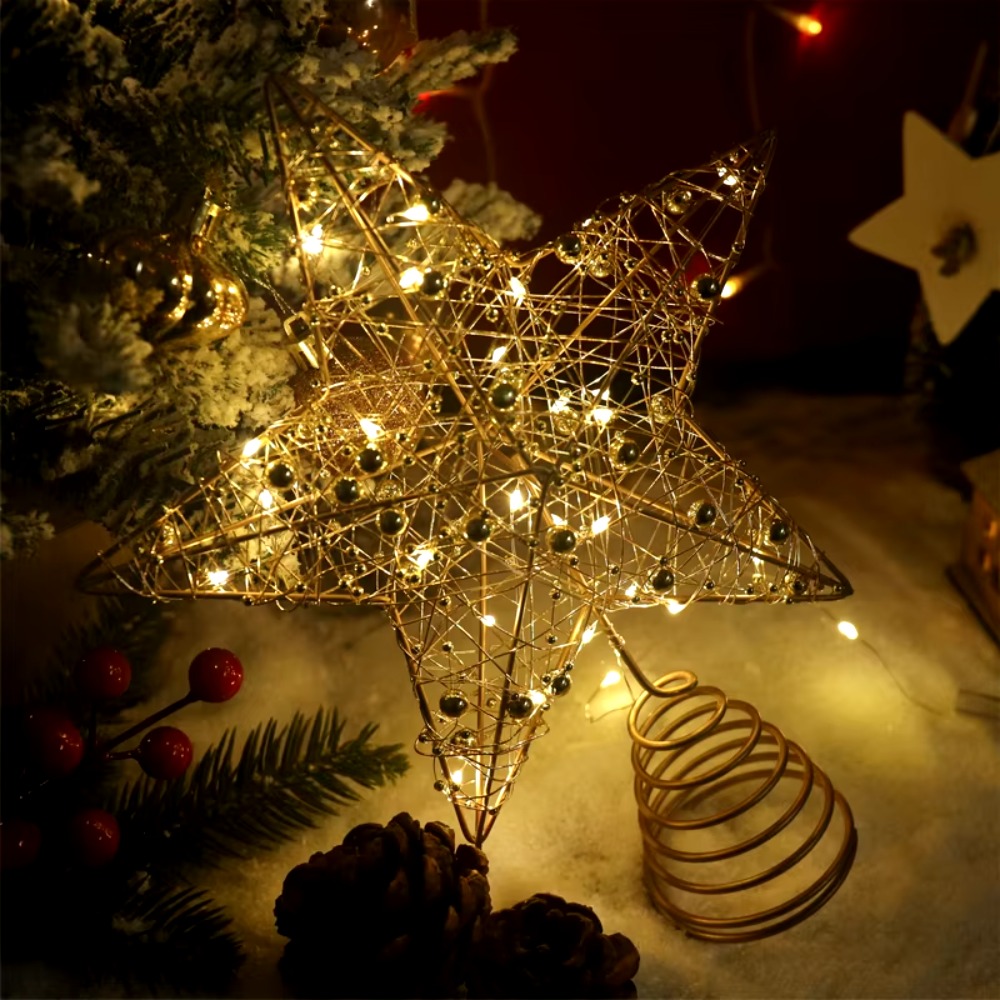 Gold/Silver LED Christmas Tree – обзор и цена Star Tree Topper