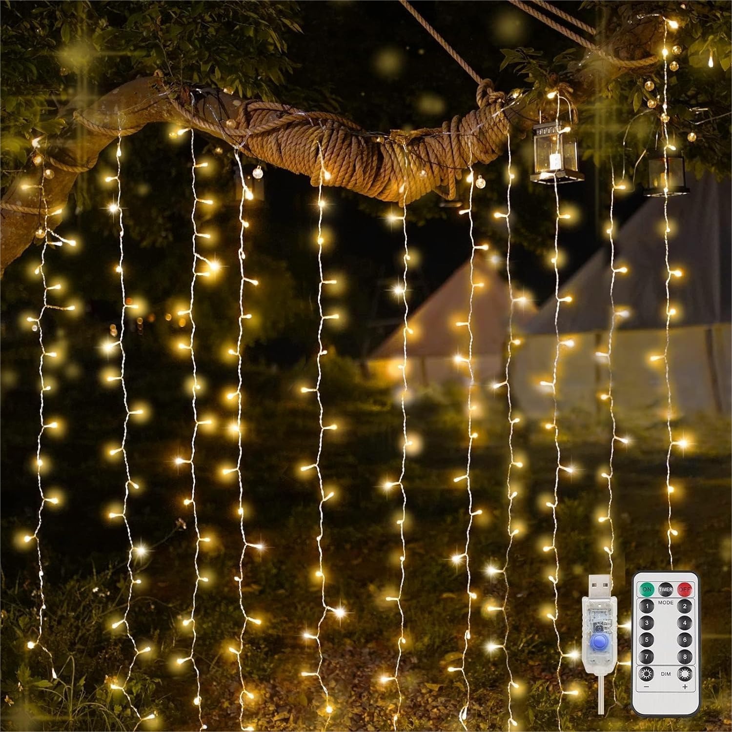 Curtain Lights For Bedroom 200 – обзор и цена Led Fairy String Lights