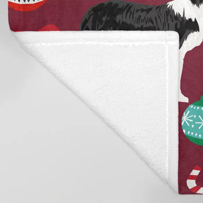 Border Collie Christmas Stocki – обзор и цена Christmas Throw Blanket