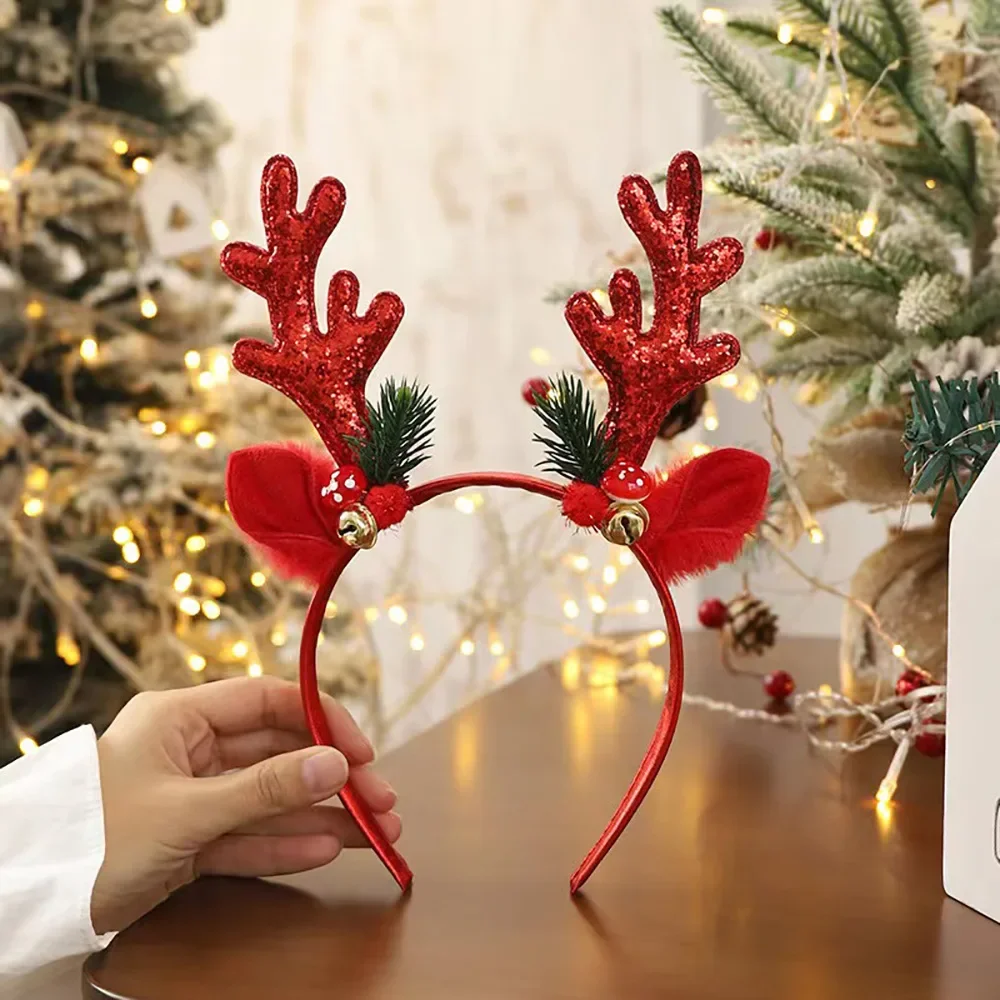 ！Christmas Glitter Deer Antler – обзор и цена Reindeer Antlers Headband