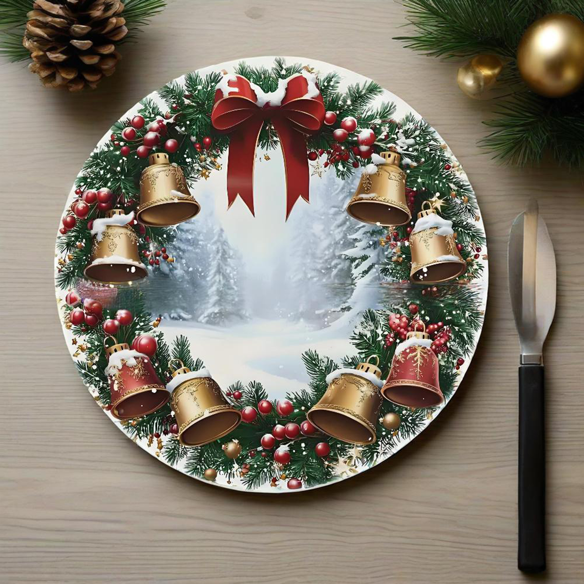 Christmas Table Runner Festive – обзор и цена Christmas Table Runner