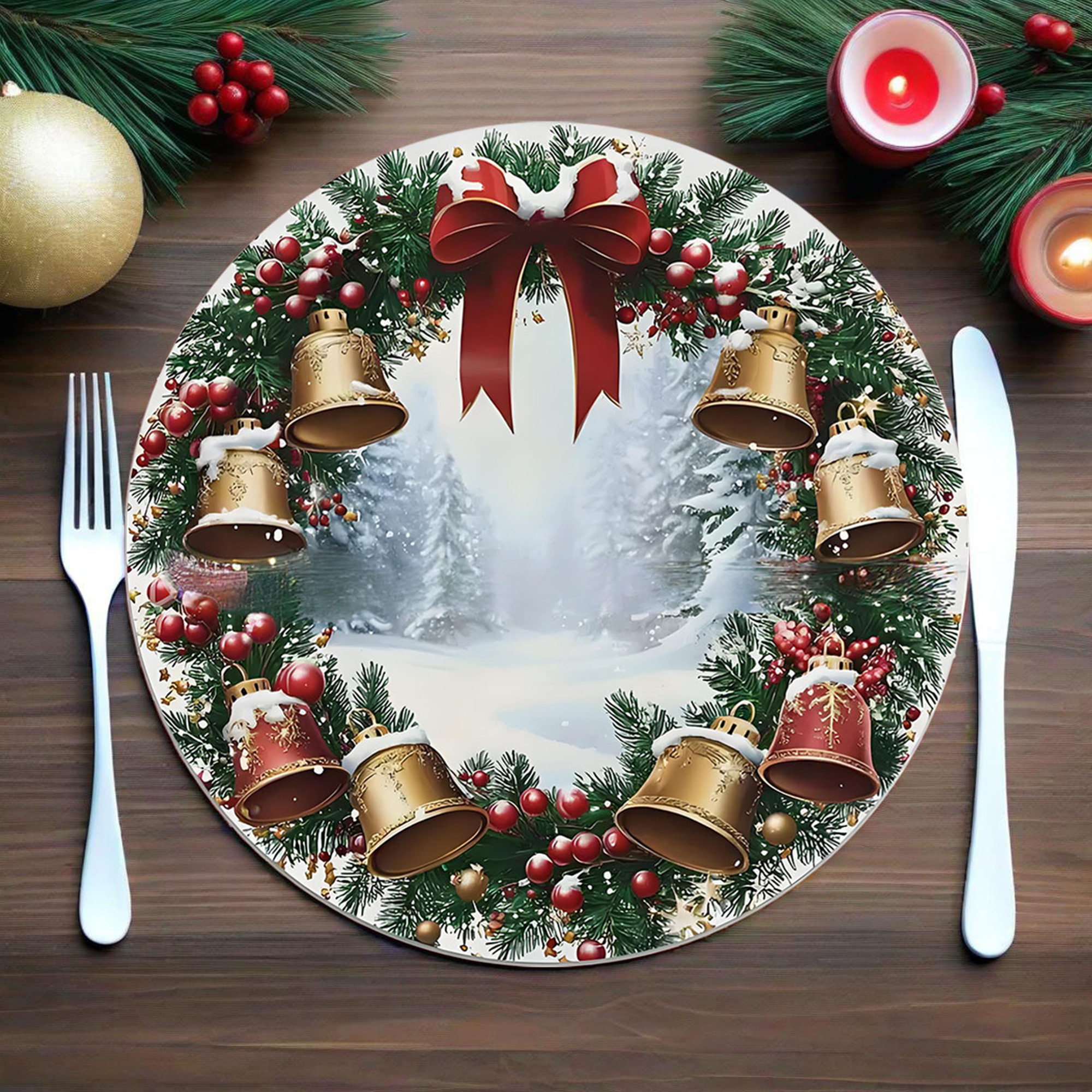 Christmas Table Runner Festive – обзор и цена Christmas Table Runner