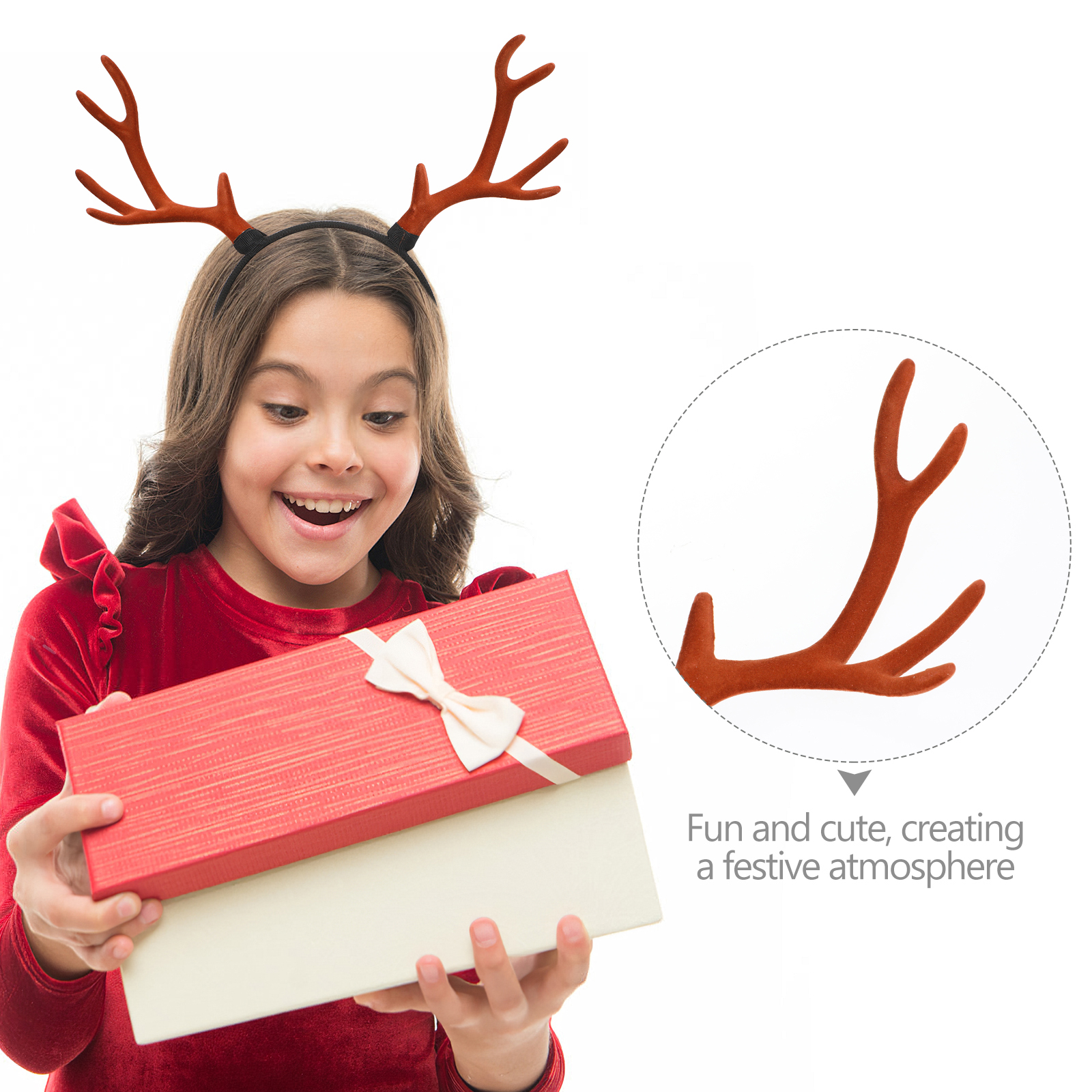 1pc Lovely Christmas Antler Ha – обзор и цена Reindeer Antlers Headband