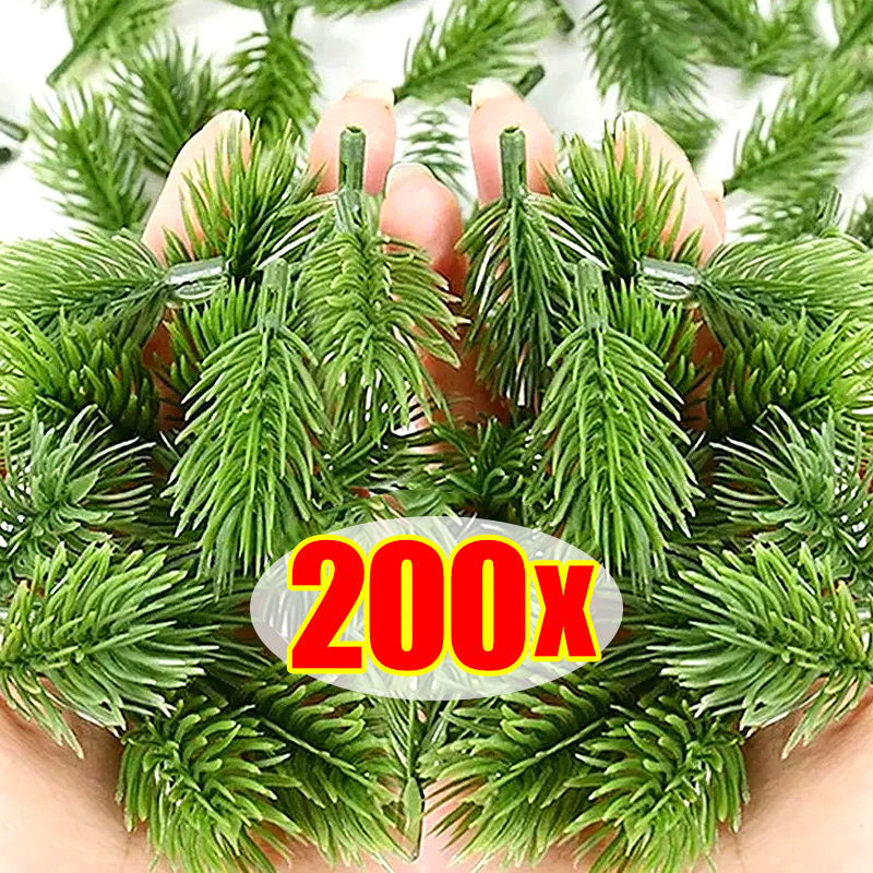 200/10Pcs Artificial Pine Need – обзор и цена Christmas Tree Artificial