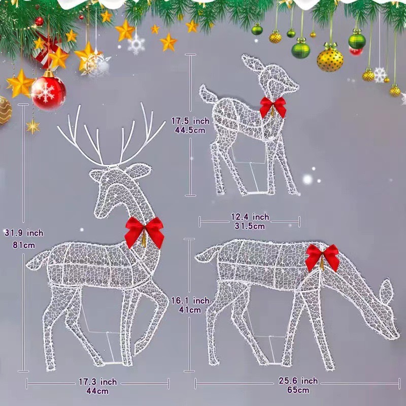 2D Lighted Reindeer Christmas  – обзор и цена Christmas Lights Outdoor