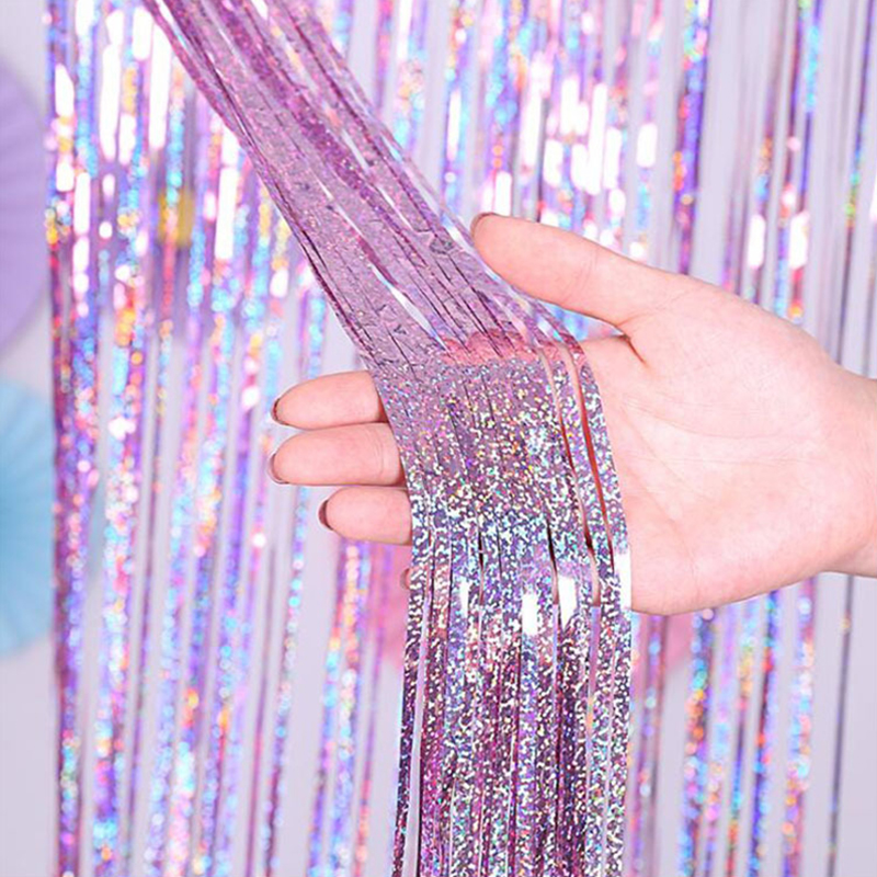 2M Glitter Pink Metallic Foil  – обзор и цена Tinsel Garland Decoration