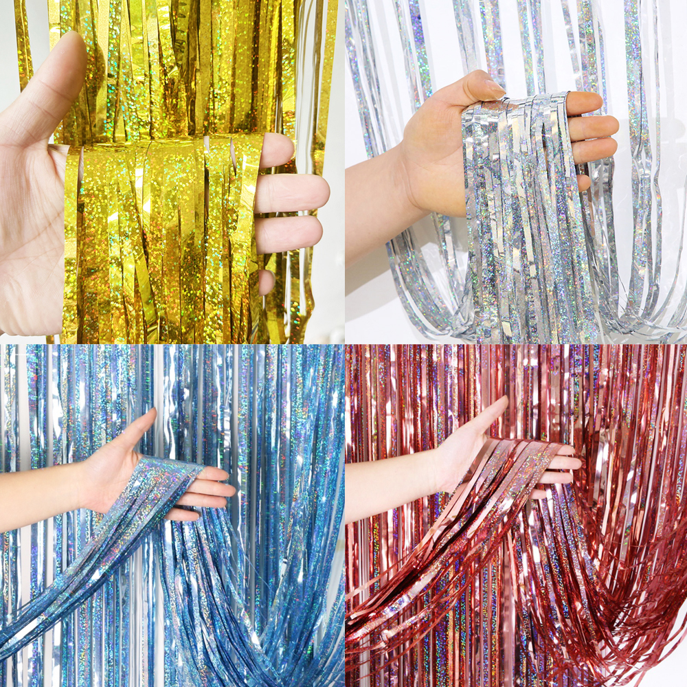 2M Glitter Pink Metallic Foil  – обзор и цена Tinsel Garland Decoration