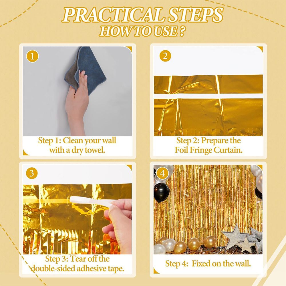 2Pack Gold Metallic Foil Tinse – обзор и цена Tinsel Garland Decoration
