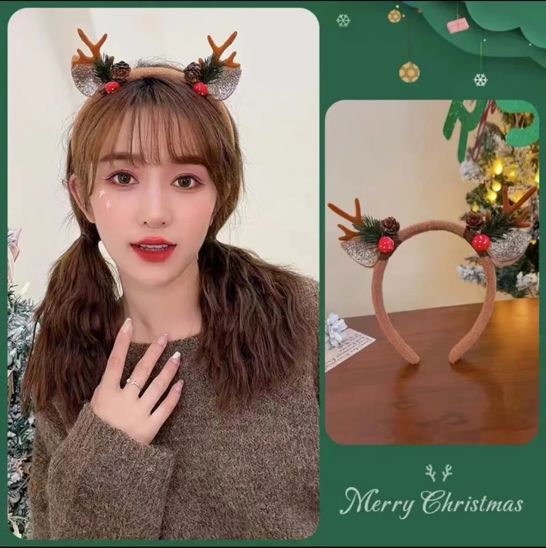 Christmas Headband Reindeer An – обзор и цена Reindeer Antlers Headband