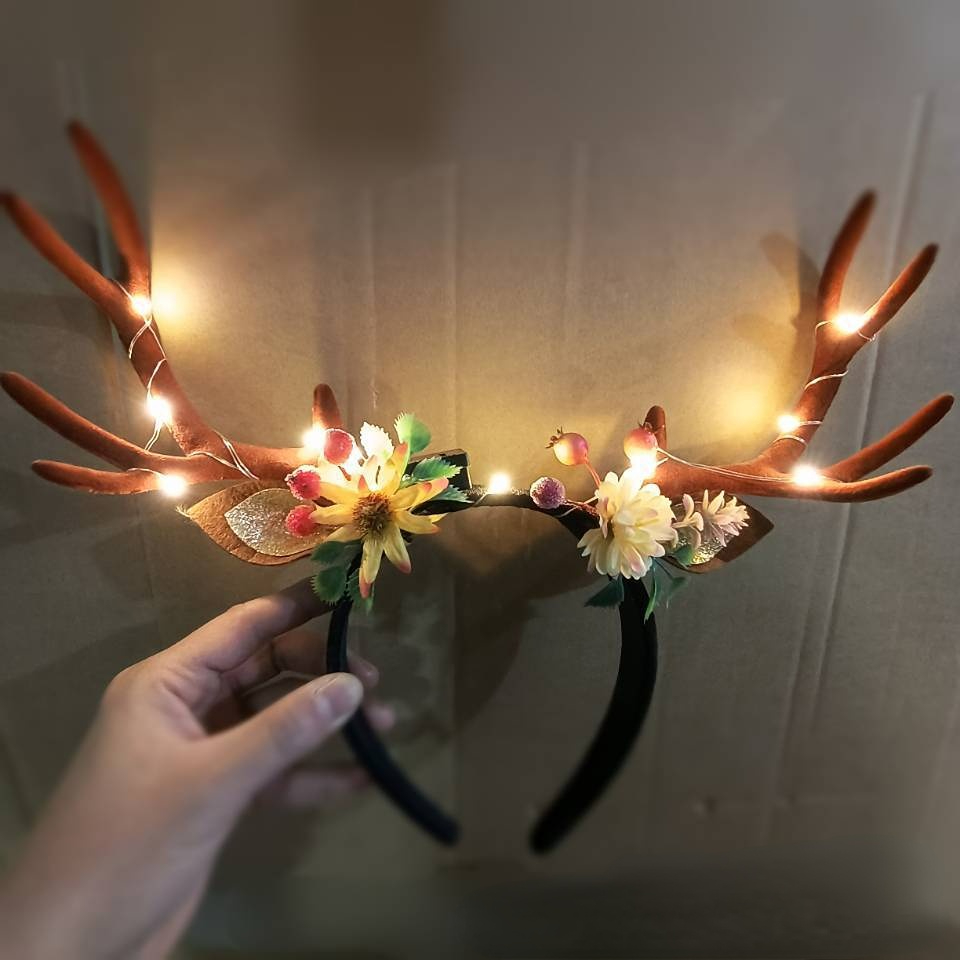 Reindeer Antlers Light up Head – обзор и цена Reindeer Antlers Headband