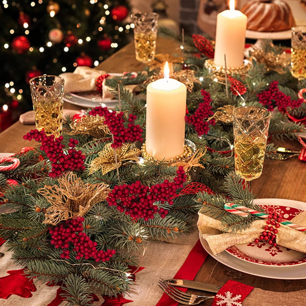 10/1Pcs Artificial Red Berries – обзор и цена Christmas Tree Artificial