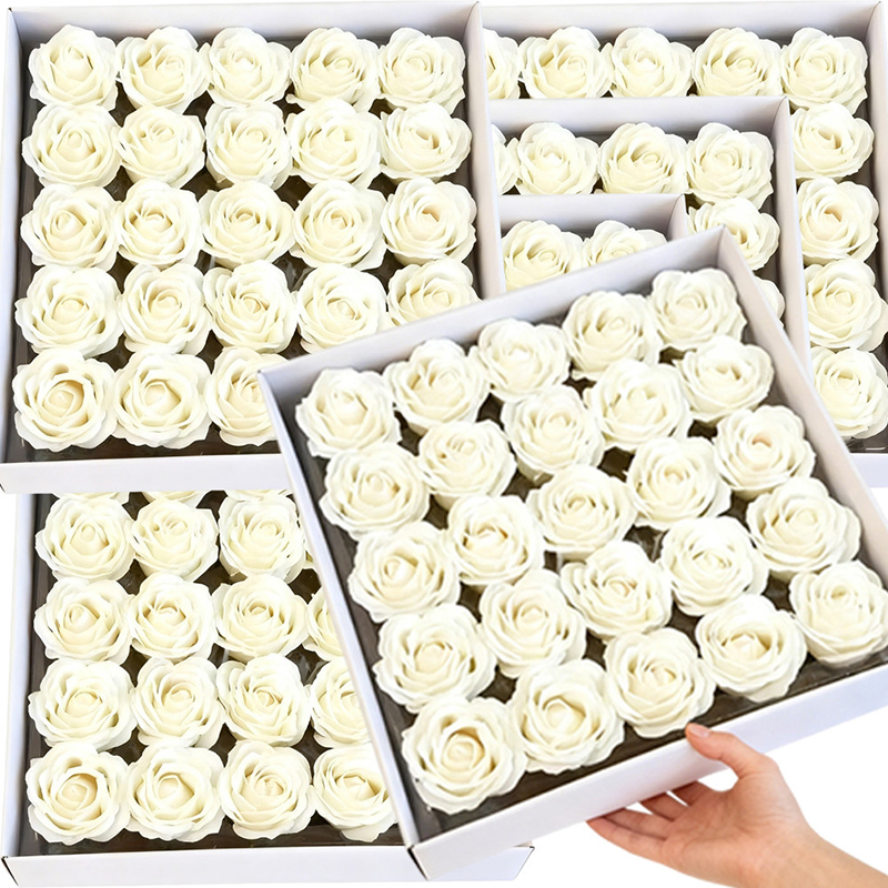 6cm White Artificial Rose Soap – обзор и цена Christmas Wreath Fake
