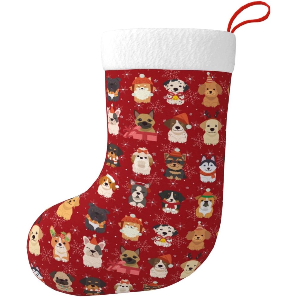 Cute Christmas Dogs Christmas  – обзор и цена Christmas Stocking Hanging