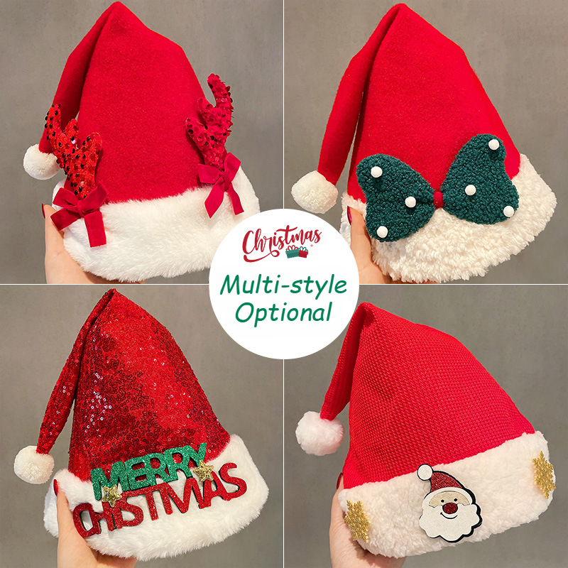 2025 Cute Christmas Hat Childr – обзор и цена Santa Hat Plush