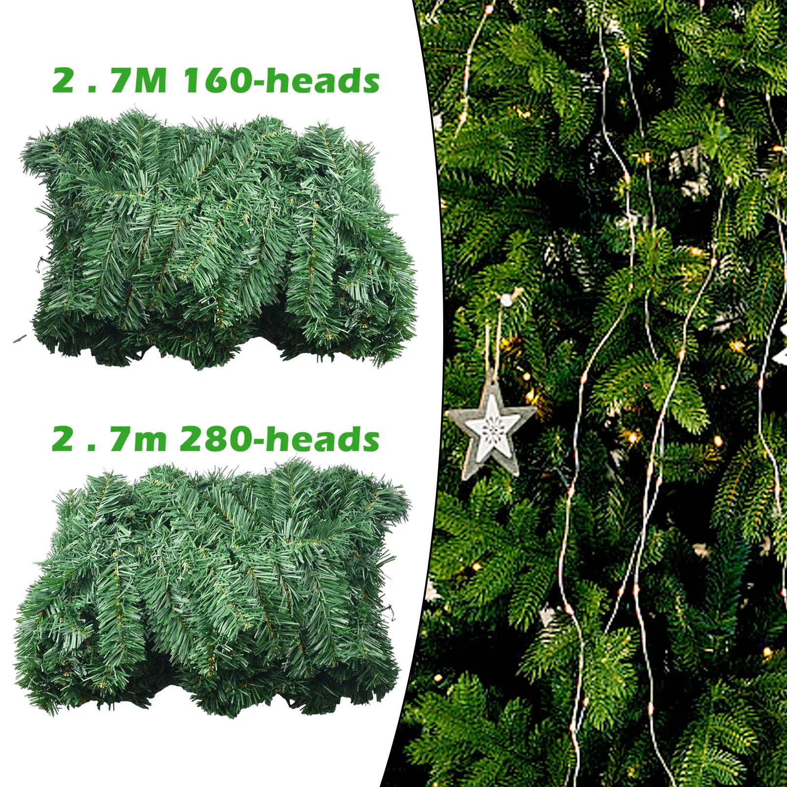 2.7M Artificial Green Christma – обзор и цена Christmas Wreath Fake