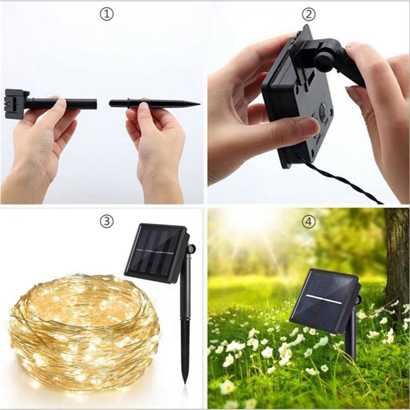 ONCE Solar Powered Lights 200  – обзор и цена Led Fairy String Lights