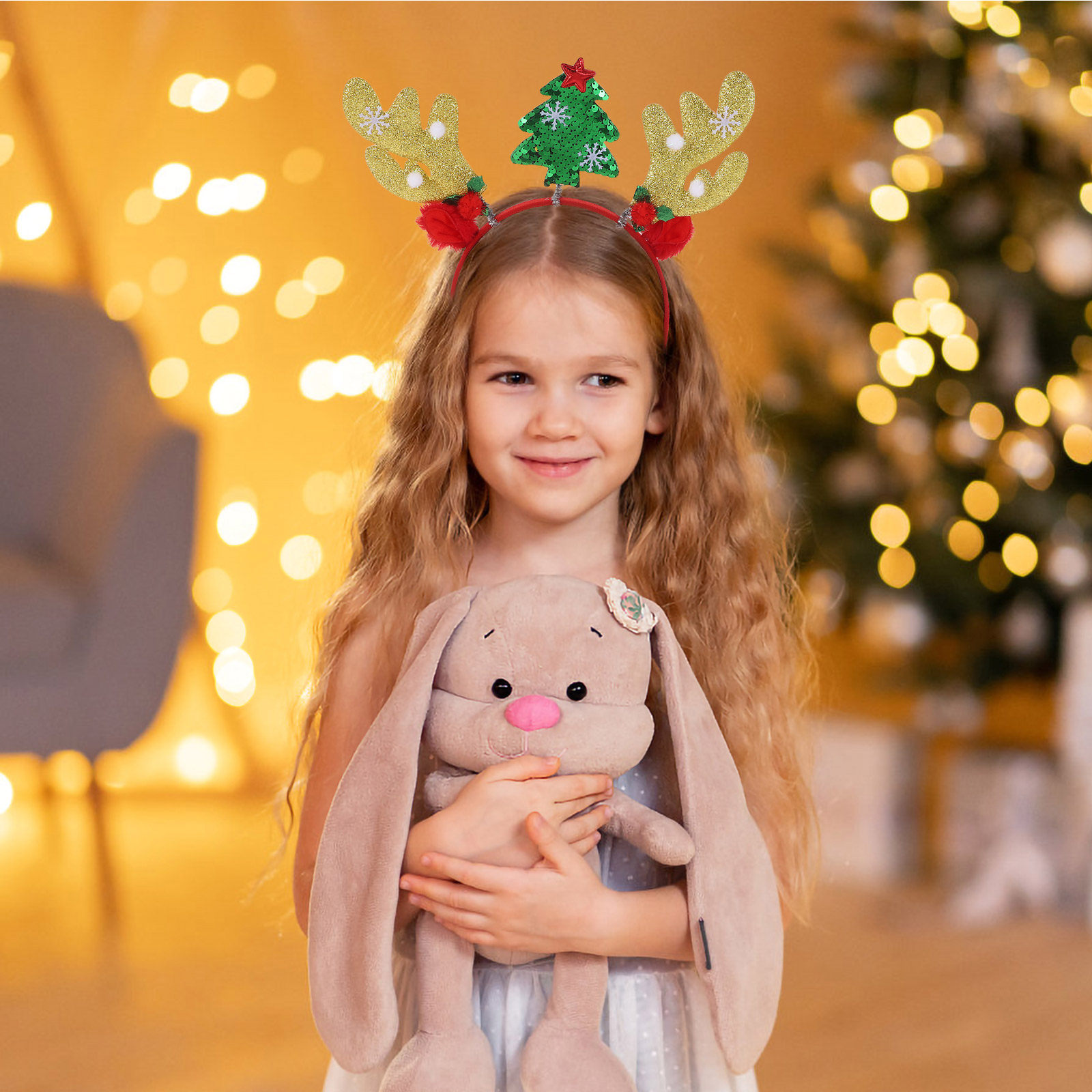 2Pcs Christmas Reindeer Antler – обзор и цена Reindeer Antlers Headband