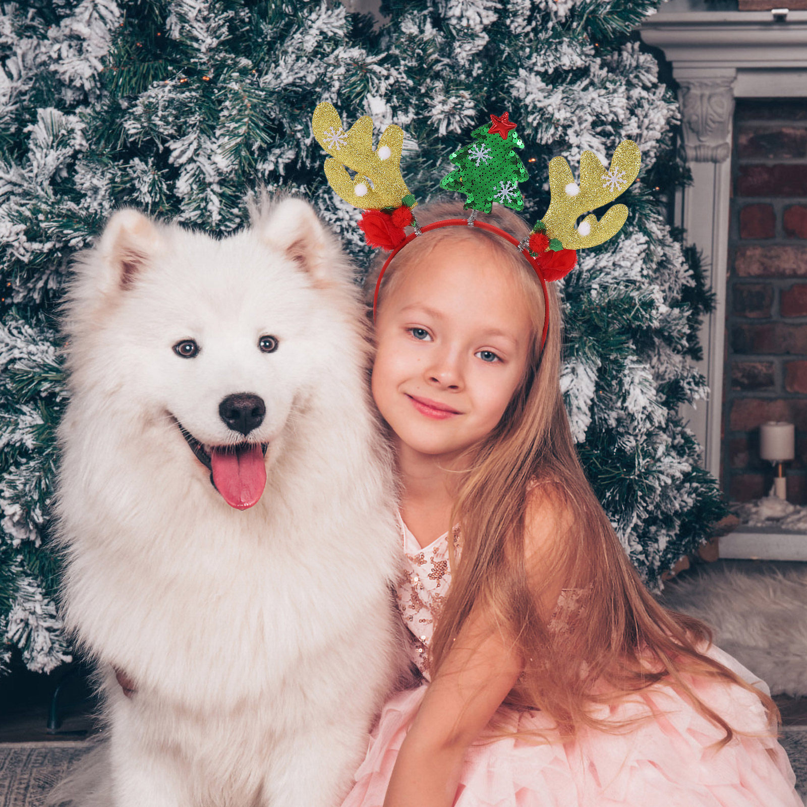 2Pcs Christmas Reindeer Antler – обзор и цена Reindeer Antlers Headband