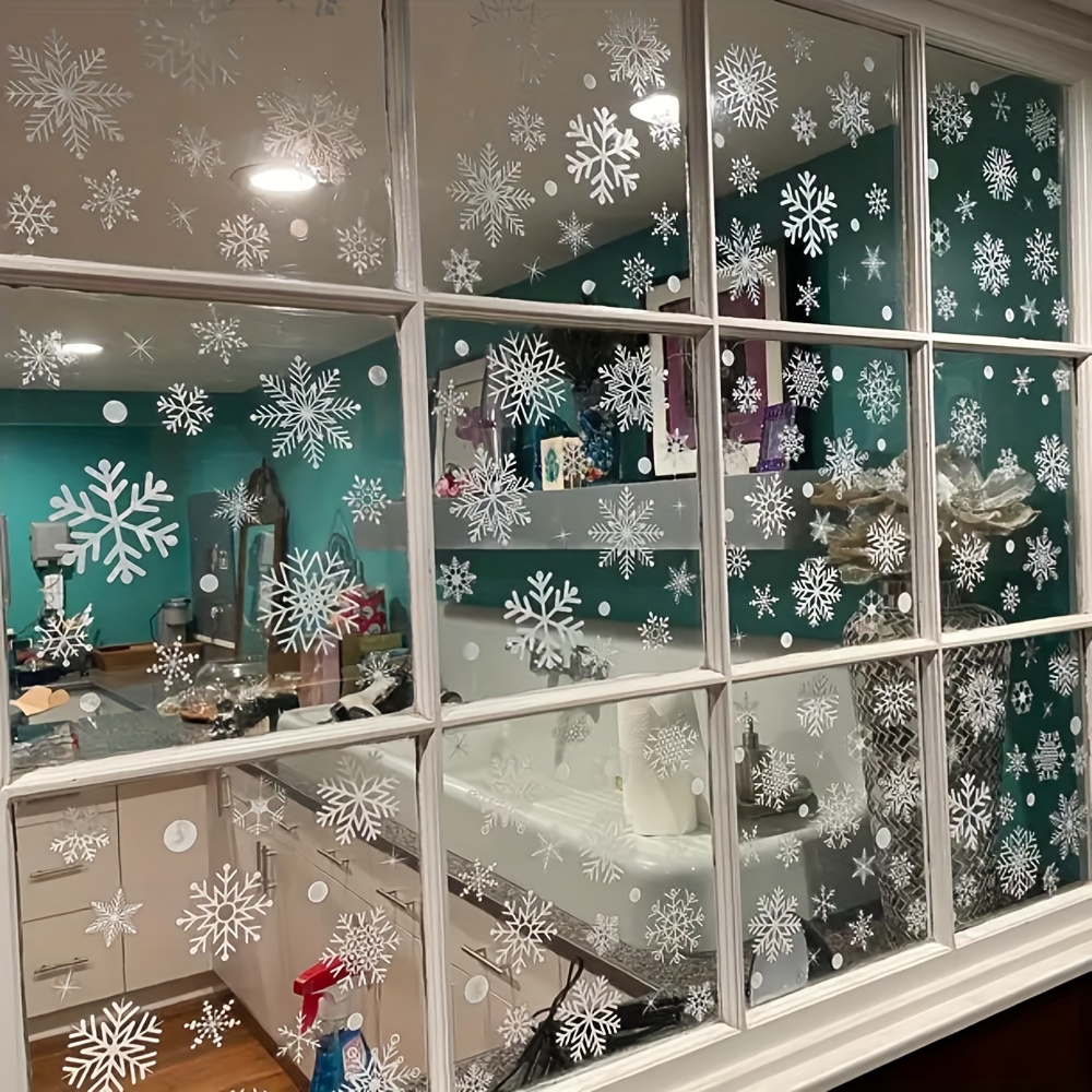 137Pcs Winter Snowflake Static – обзор и цена Snowflake Window Decal