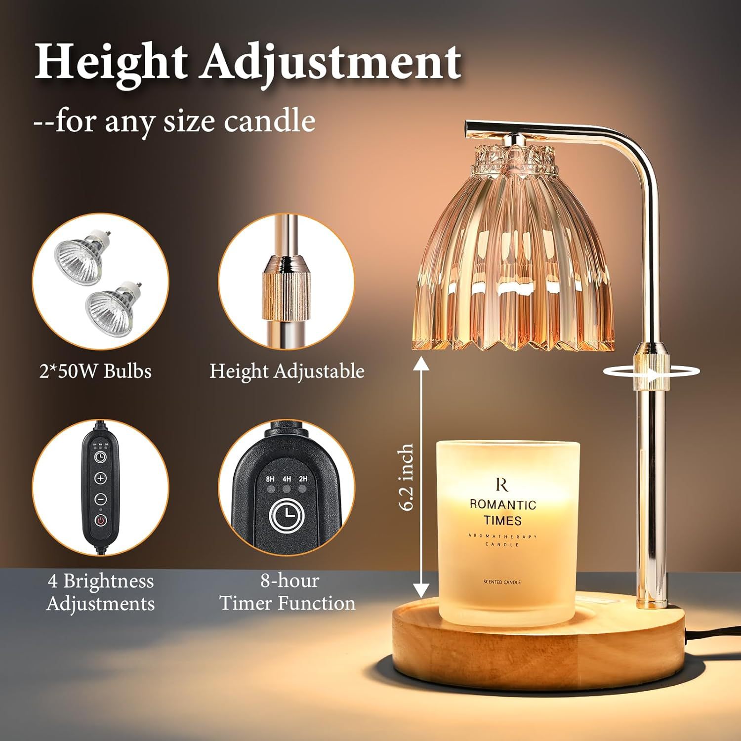 Adjustable Height Aromatherapy – обзор и цена Holiday Candle Set