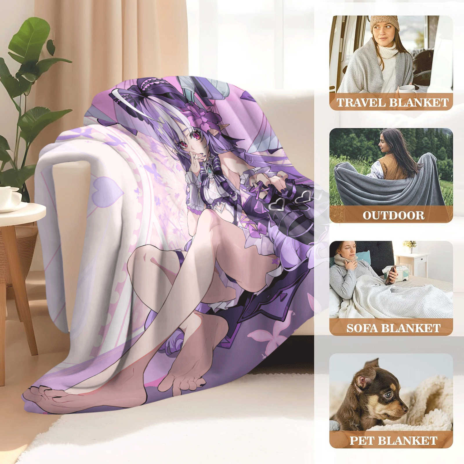 Cartoon Zenless Zone Zero  Fla – обзор и цена Christmas Throw Blanket