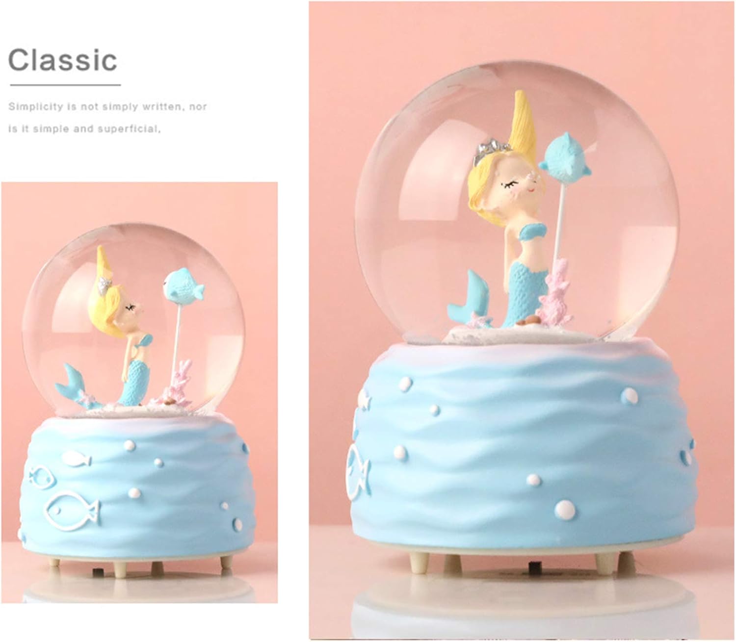 Mermaid Snow Globe Music Box w – обзор и цена Snow Globe Musical