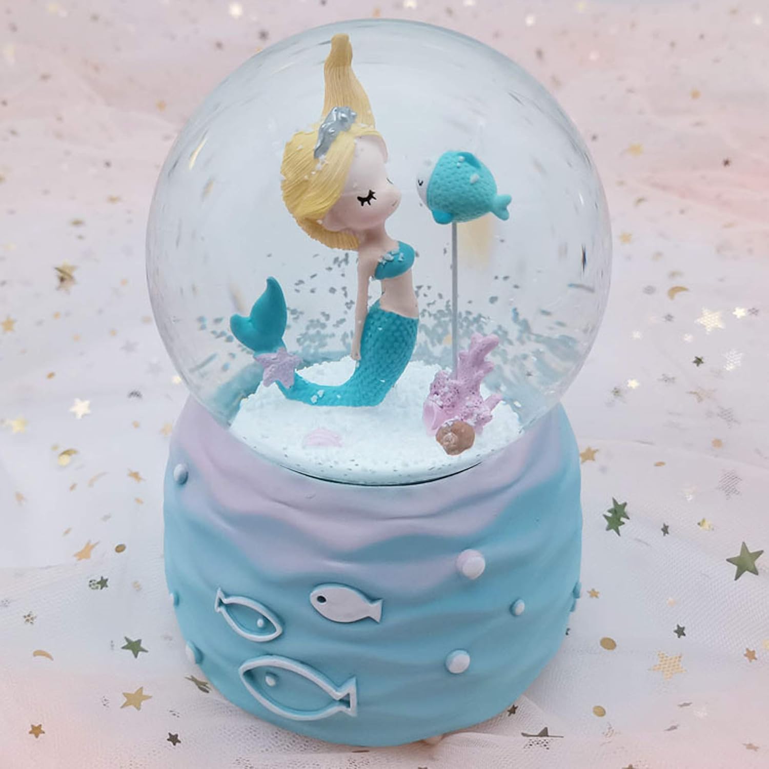 Mermaid Snow Globe Music Box w – обзор и цена Snow Globe Musical