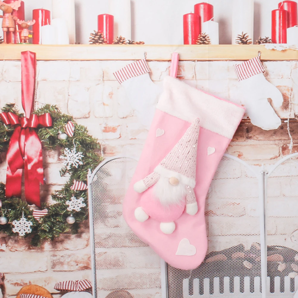 Christmas Plush Santa Claus Fa – обзор и цена Christmas Stocking Hanging