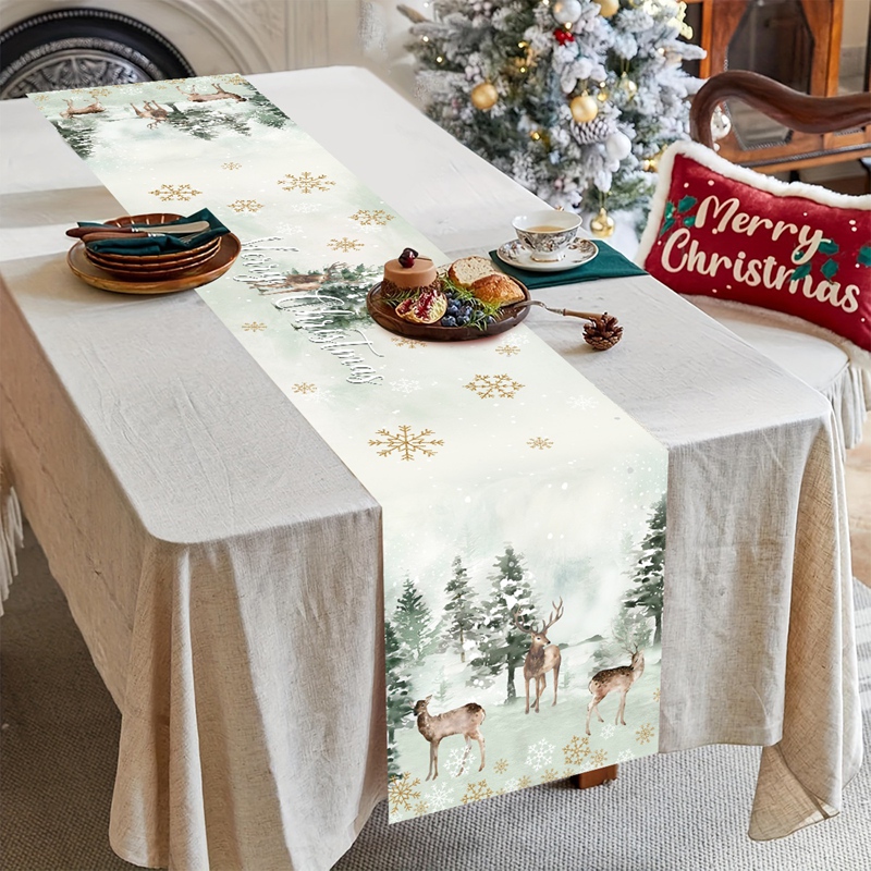 Christmas Table Runner Merry C – обзор и цена Christmas Table Runner