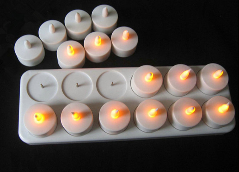 Set of 12 Rechargeable led can – обзор и цена Holiday Candle Set