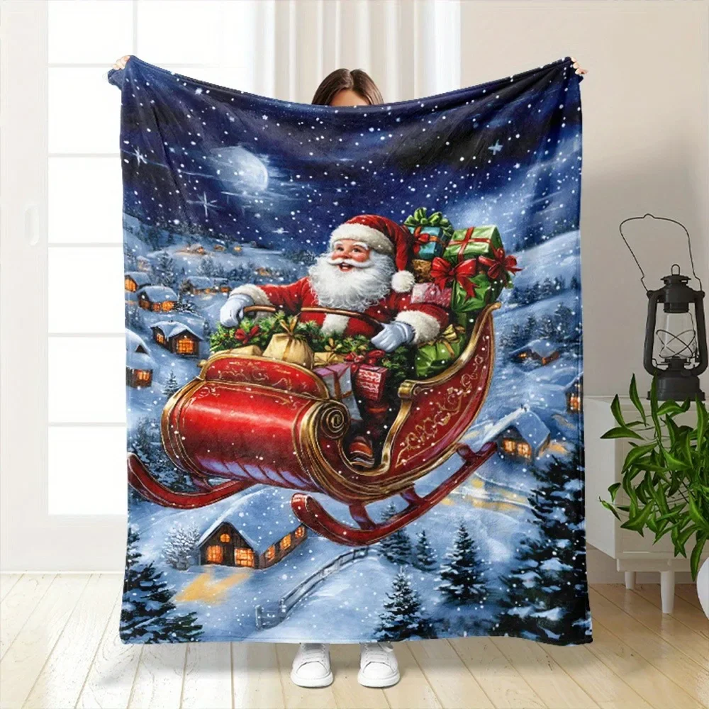 Santas Sleigh GiftFilled Winte – обзор и цена Christmas Throw Blanket