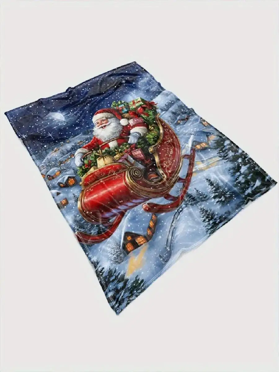 Santas Sleigh GiftFilled Winte – обзор и цена Christmas Throw Blanket