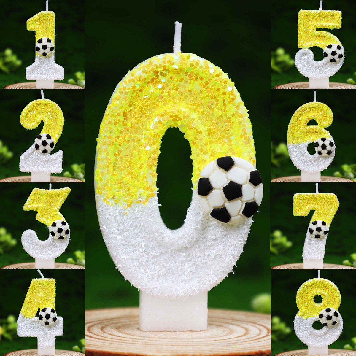 Yellow White Sequins Sports Fo – обзор и цена Holiday Candle Set