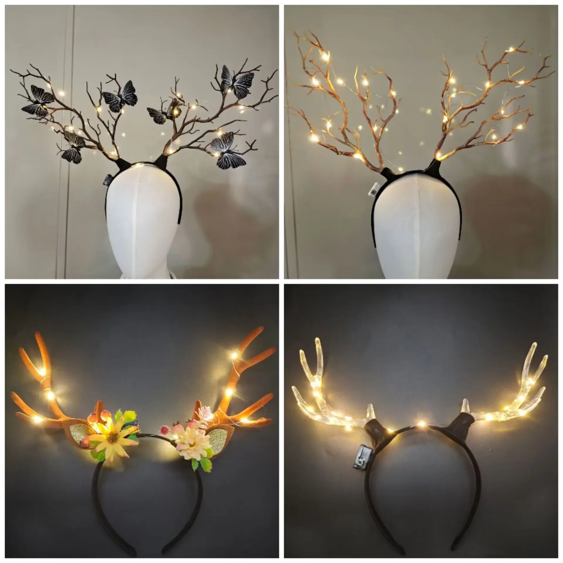 Women Girls Light Up Glowing R – обзор и цена Reindeer Antlers Headband