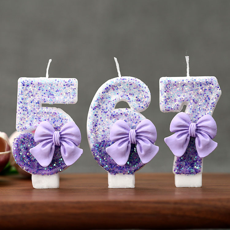 Creative Glitter Gradual Purpl – обзор и цена Holiday Candle Set