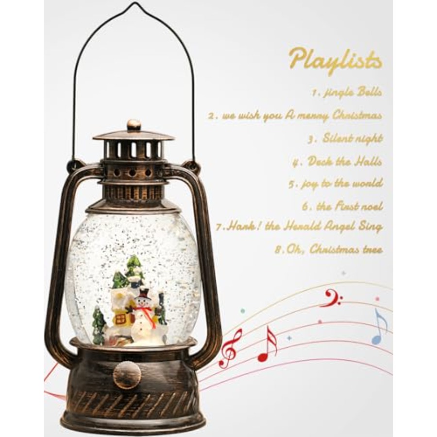 Christmas Decorations Snow Glo – обзор и цена Snow Globe Musical