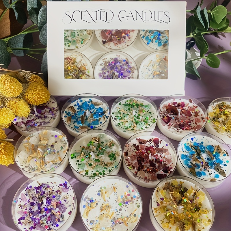 Set of 6 Scented Candles Fragr – обзор и цена Holiday Candle Set
