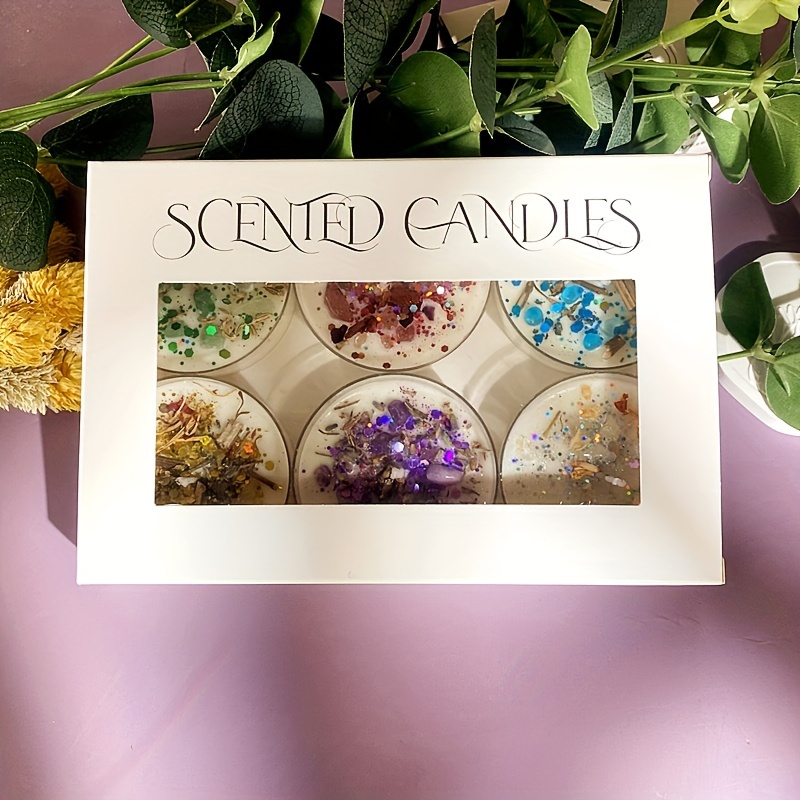 Set of 6 Scented Candles Fragr – обзор и цена Holiday Candle Set