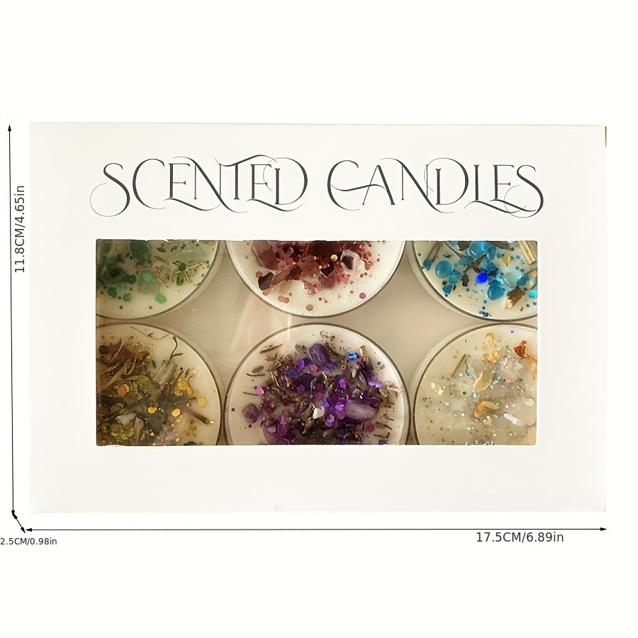 Set of 6 Scented Candles Fragr – обзор и цена Holiday Candle Set